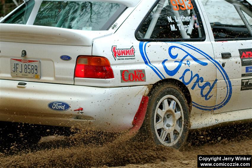 Mike Tirpack / Nick Luther Ford Escort Cosworth RS on SS7, Hunters-McCormick Lake I.