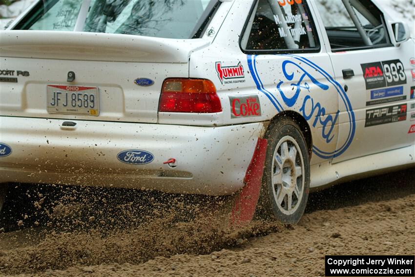 Mike Tirpack / Nick Luther Ford Escort Cosworth RS on SS7, Hunters-McCormick Lake I.