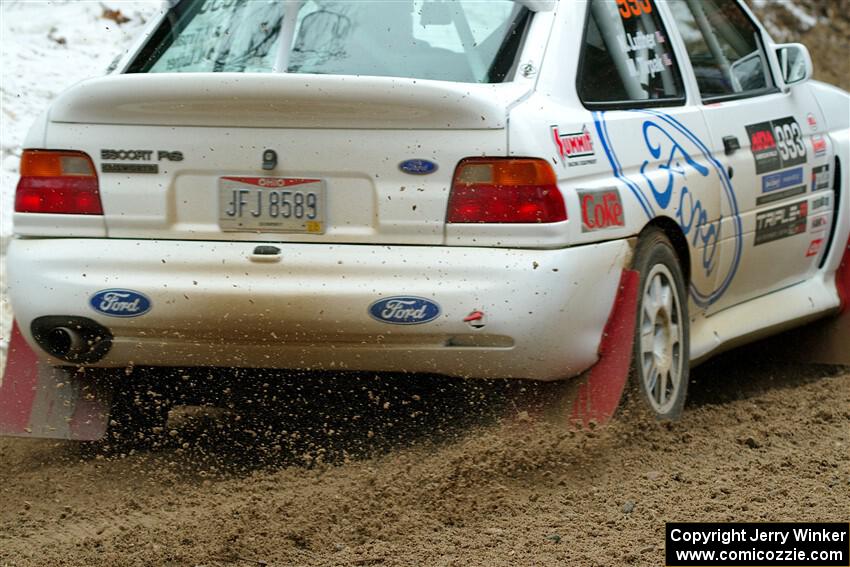 Mike Tirpack / Nick Luther Ford Escort Cosworth RS on SS7, Hunters-McCormick Lake I.