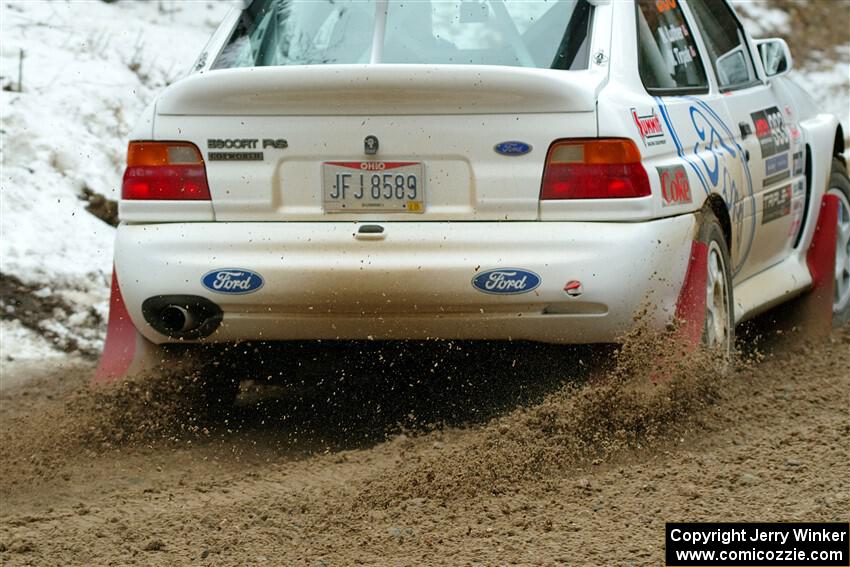 Mike Tirpack / Nick Luther Ford Escort Cosworth RS on SS7, Hunters-McCormick Lake I.