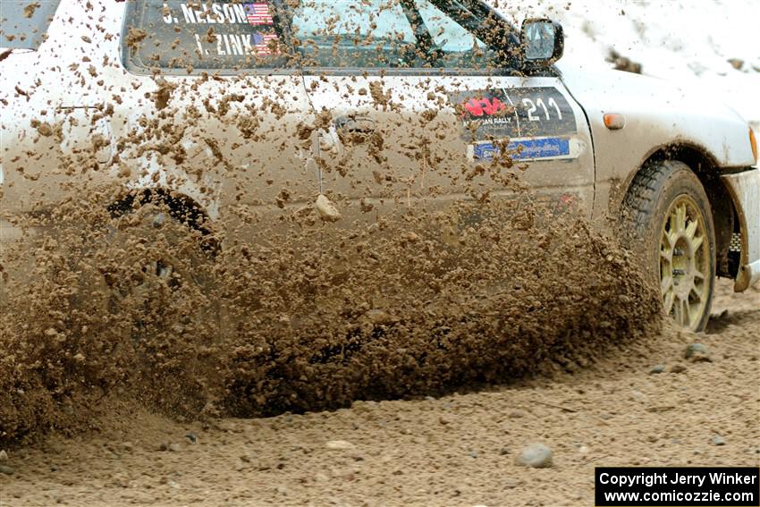 Jack Nelson / Isaac Zink Subaru Impreza on SS7, Hunters-McCormick Lake I.