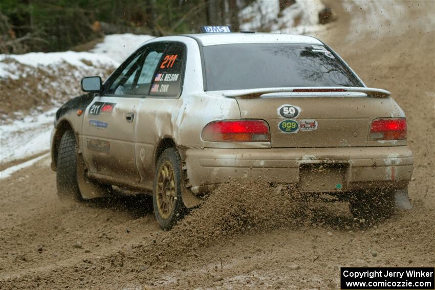 Jack Nelson / Isaac Zink Subaru Impreza on SS7, Hunters-McCormick Lake I.