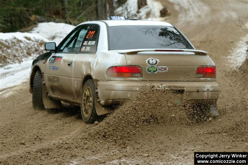 Jack Nelson / Isaac Zink Subaru Impreza on SS7, Hunters-McCormick Lake I.