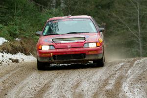 Sean Burke / Drake Burke Honda CRX on SS7, Hunters-McCormick Lake I.