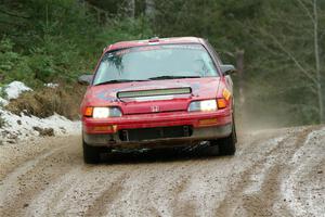 Sean Burke / Drake Burke Honda CRX on SS7, Hunters-McCormick Lake I.