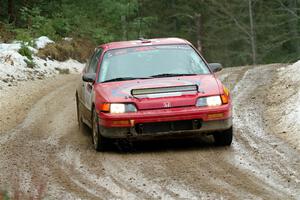 Sean Burke / Drake Burke Honda CRX on SS7, Hunters-McCormick Lake I.