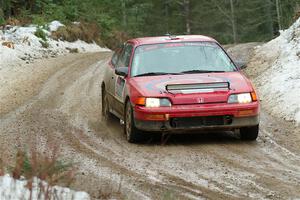 Sean Burke / Drake Burke Honda CRX on SS7, Hunters-McCormick Lake I.