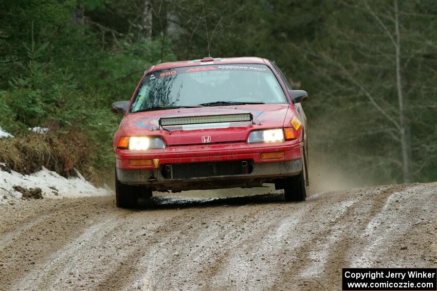 Sean Burke / Drake Burke Honda CRX on SS7, Hunters-McCormick Lake I.