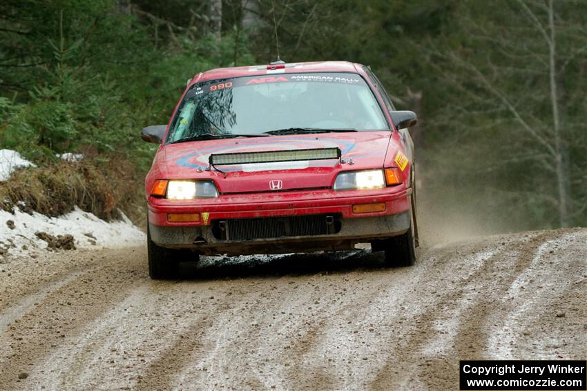 Sean Burke / Drake Burke Honda CRX on SS7, Hunters-McCormick Lake I.