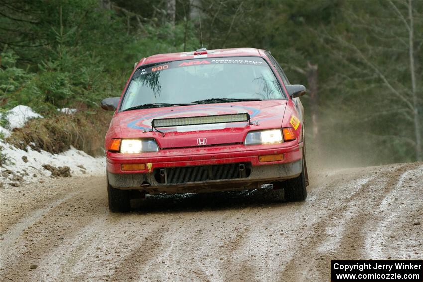 Sean Burke / Drake Burke Honda CRX on SS7, Hunters-McCormick Lake I.