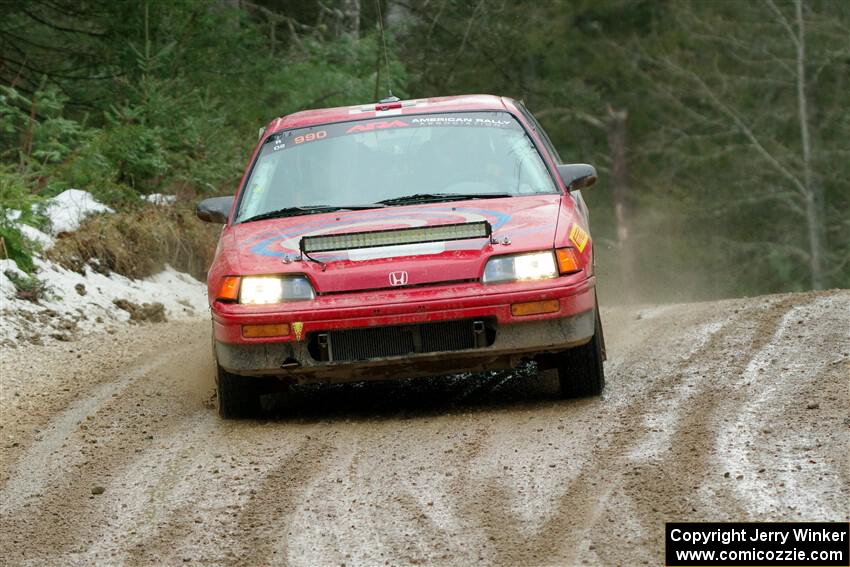 Sean Burke / Drake Burke Honda CRX on SS7, Hunters-McCormick Lake I.