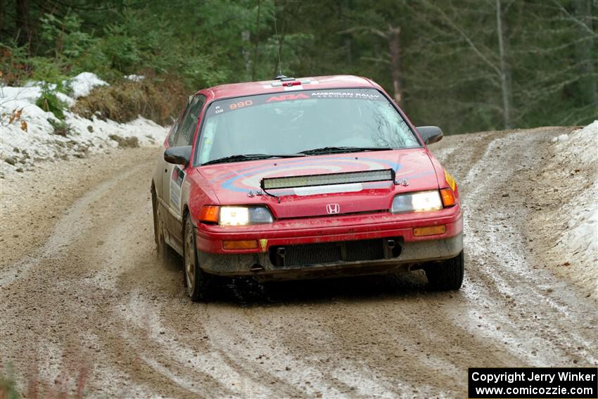 Sean Burke / Drake Burke Honda CRX on SS7, Hunters-McCormick Lake I.