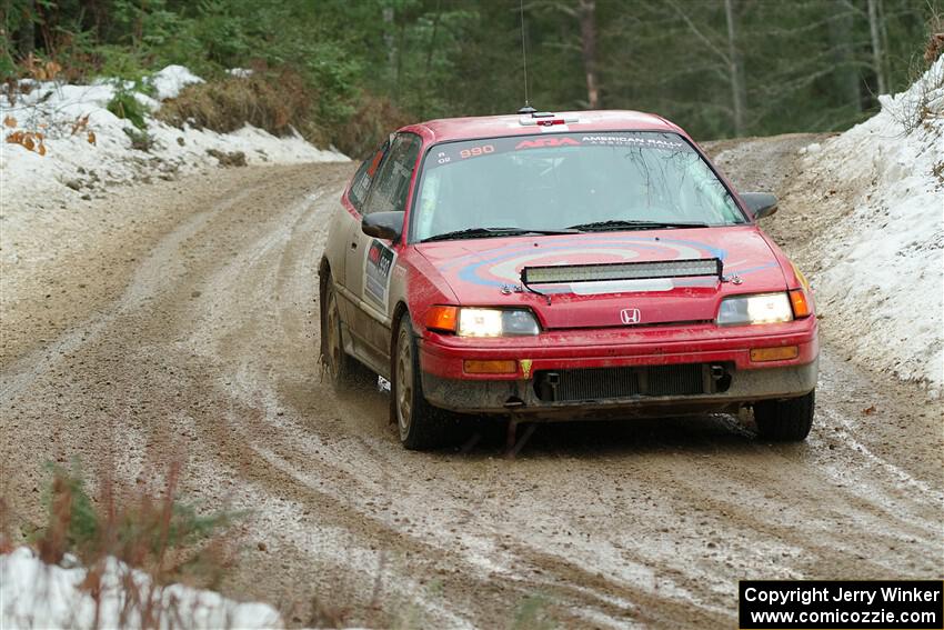 Sean Burke / Drake Burke Honda CRX on SS7, Hunters-McCormick Lake I.