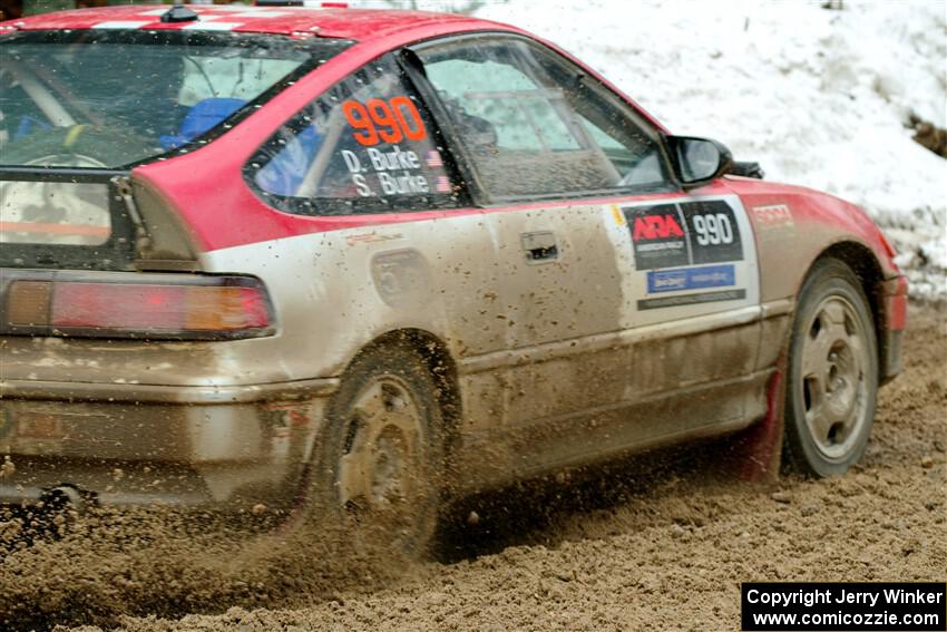 Sean Burke / Drake Burke Honda CRX on SS7, Hunters-McCormick Lake I.