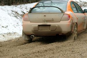 Alan Edwards / Dan Baker Dodge Neon on SS7, Hunters-McCormick Lake I.