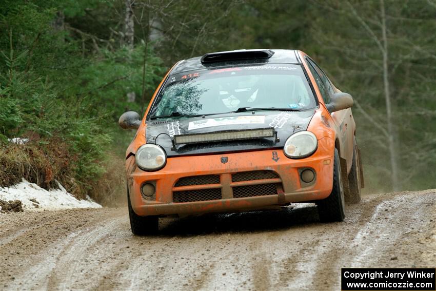 Alan Edwards / Dan Baker Dodge Neon on SS7, Hunters-McCormick Lake I.