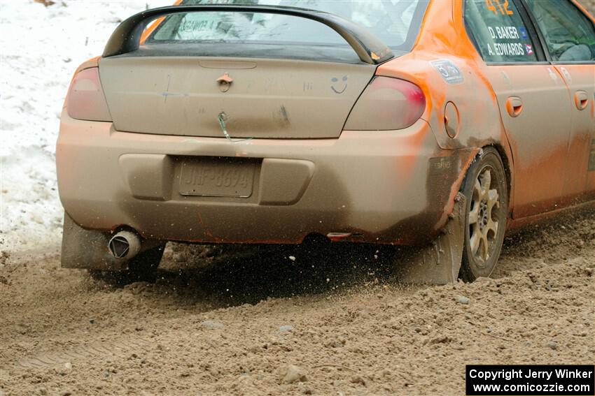 Alan Edwards / Dan Baker Dodge Neon on SS7, Hunters-McCormick Lake I.