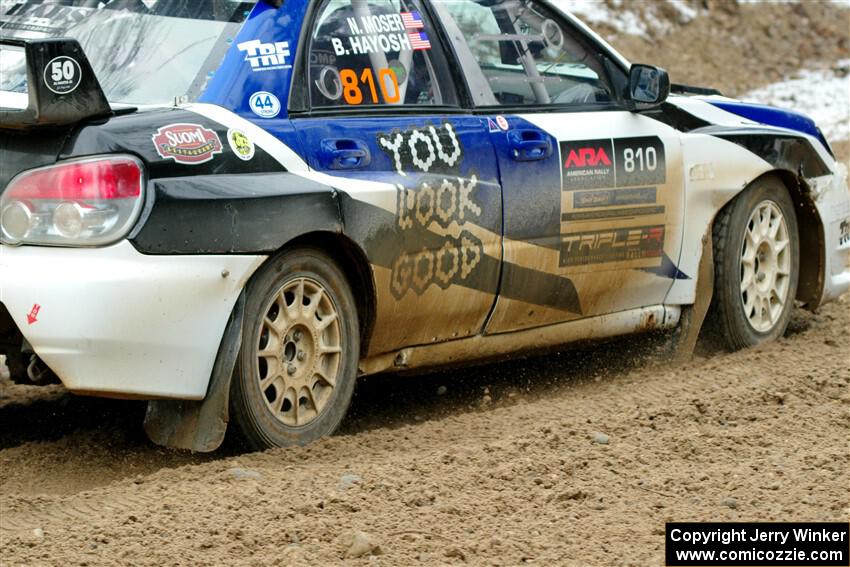 Brad Hayosh / Neil Moser Subaru WRX STi on SS7, Hunters-McCormick Lake I.