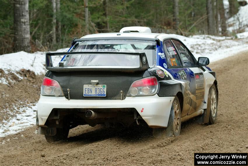 Brad Hayosh / Neil Moser Subaru WRX STi on SS7, Hunters-McCormick Lake I.