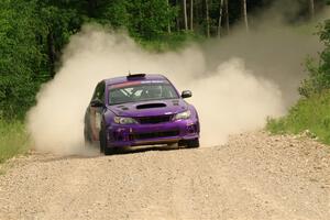 Silas Himes / Charlotte Himes Subaru WRX STi on SS4, Hollow Woodtick.