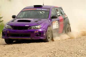 Silas Himes / Charlotte Himes Subaru WRX STi on SS4, Hollow Woodtick.