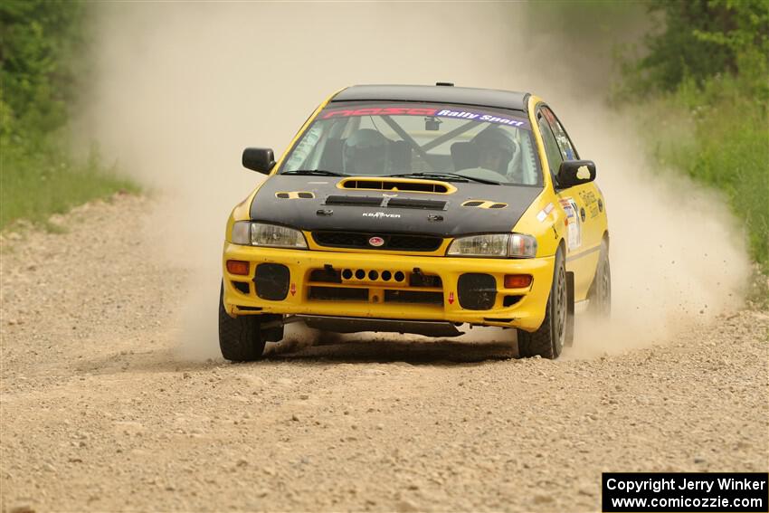 Katie Gingras / Camille Carlson Subaru Impreza on SS4, Hollow Woodtick.