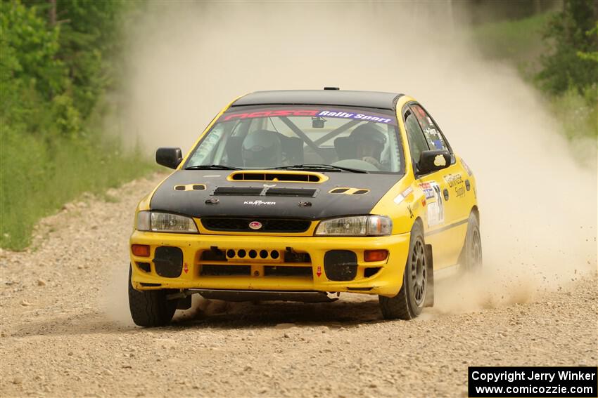 Katie Gingras / Camille Carlson Subaru Impreza on SS4, Hollow Woodtick.