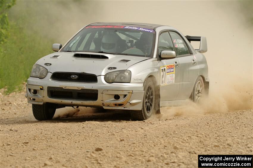 Cross Fedina / Robin Fedina Subaru WRX on SS4, Hollow Woodtick.