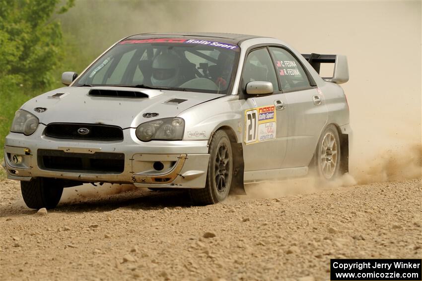 Cross Fedina / Robin Fedina Subaru WRX on SS4, Hollow Woodtick.