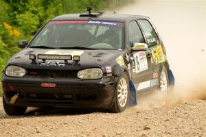 Chase Blakely / Mike Callaway VW GTI on SS4, Hollow Woodtick.