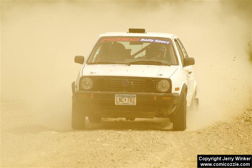 Josh Nykanen / Connor Himes VW GTI on SS4, Hollow Woodtick.