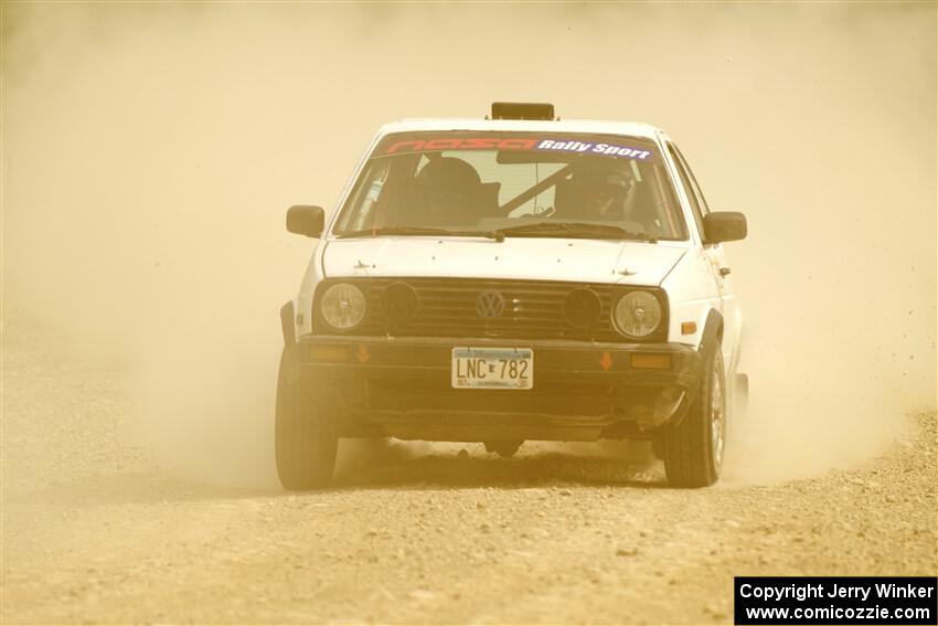 Josh Nykanen / Connor Himes VW GTI on SS4, Hollow Woodtick.