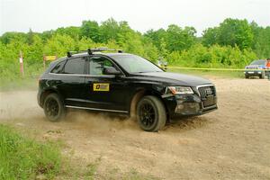 The '0' car, an Audi Q5, on SS5, Chainsaw Junction.