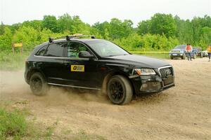 The '0' car, an Audi Q5, on SS5, Chainsaw Junction.