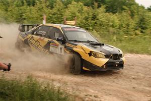 Colin Schulz / Jason Hack Subaru WRX STi on SS5, Chainsaw Junction.