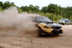 Colin Schulz / Jason Hack Subaru WRX STi on SS5, Chainsaw Junction.