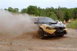 Colin Schulz / Jason Hack Subaru WRX STi on SS5, Chainsaw Junction.