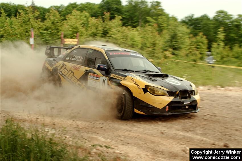 Colin Schulz / Jason Hack Subaru WRX STi on SS5, Chainsaw Junction.