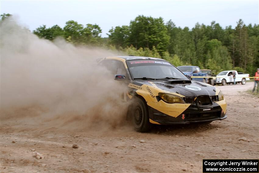 Colin Schulz / Jason Hack Subaru WRX STi on SS5, Chainsaw Junction.