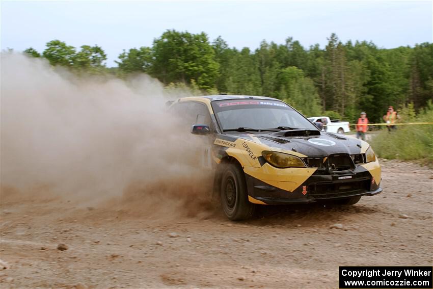 Colin Schulz / Jason Hack Subaru WRX STi on SS5, Chainsaw Junction.