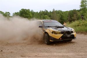 Colin Schulz / Jason Hack Subaru WRX STi on SS5, Chainsaw Junction.