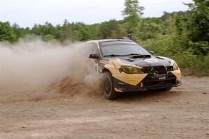 Colin Schulz / Jason Hack Subaru WRX STi on SS5, Chainsaw Junction.