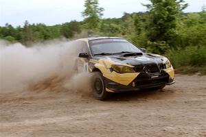 Colin Schulz / Jason Hack Subaru WRX STi on SS5, Chainsaw Junction.