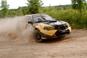 Colin Schulz / Jason Hack Subaru WRX STi on SS5, Chainsaw Junction.