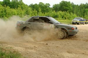 Dexter Clark / Bryce Proseus Nissan Sentra SE-R on SS5, Chainsaw Junction.