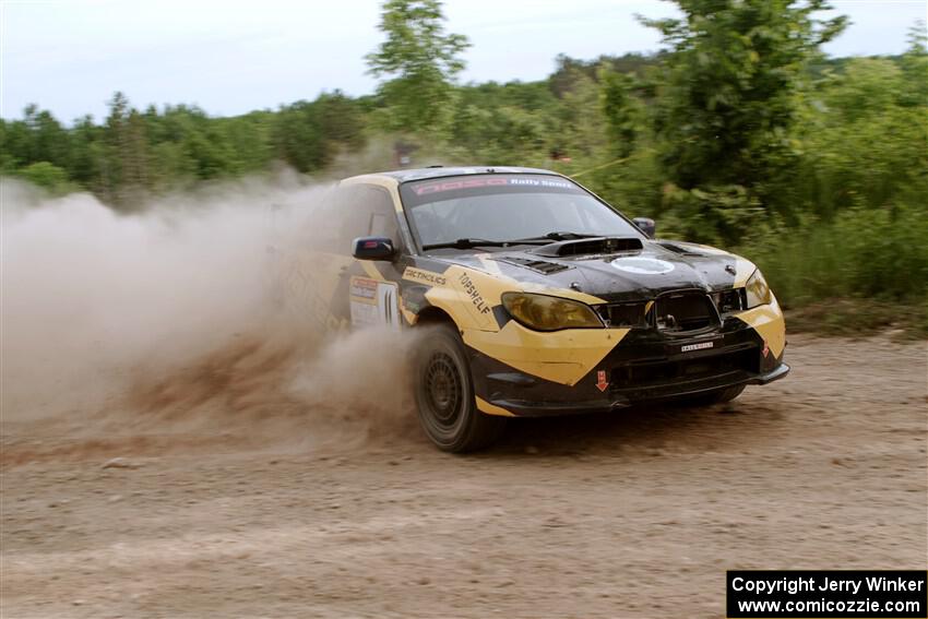 Colin Schulz / Jason Hack Subaru WRX STi on SS5, Chainsaw Junction.