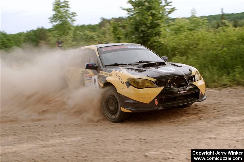 Colin Schulz / Jason Hack Subaru WRX STi on SS5, Chainsaw Junction.