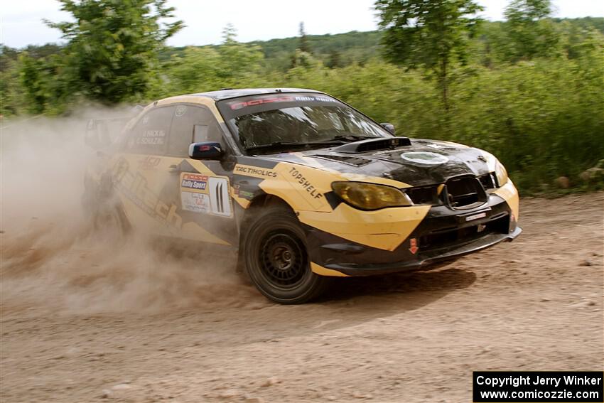 Colin Schulz / Jason Hack Subaru WRX STi on SS5, Chainsaw Junction.