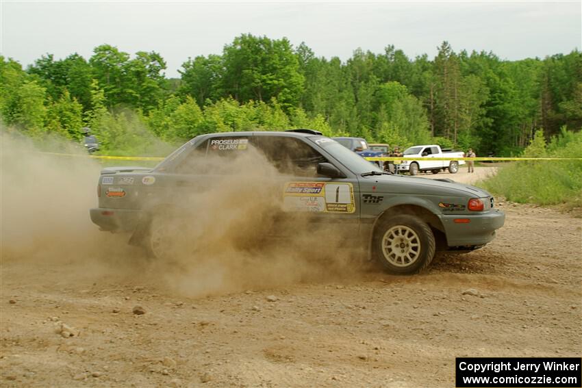 Dexter Clark / Bryce Proseus Nissan Sentra SE-R on SS5, Chainsaw Junction.