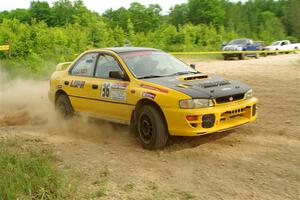 Katie Gingras / Camille Carlson Subaru Impreza on SS5, Chainsaw Junction.